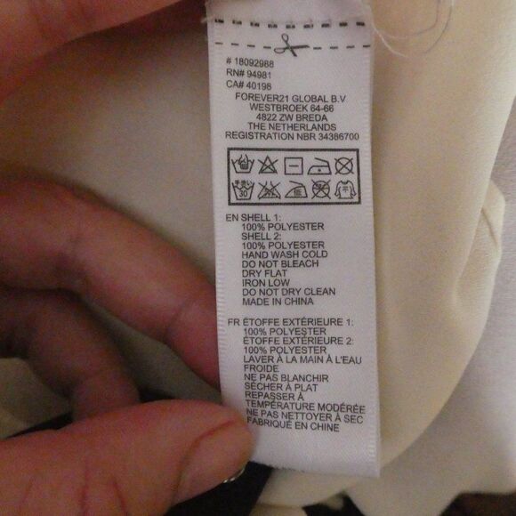 Forever 21 Peter Pan Collar Blouse Stud Button Up - Picture 4 of 10